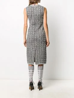 Budget π Thom Browne Windowpane jacquard sleeveless pencil dress day dresses of women π 10 Thom Browne windowpane jacquard sleeveless pencil dress