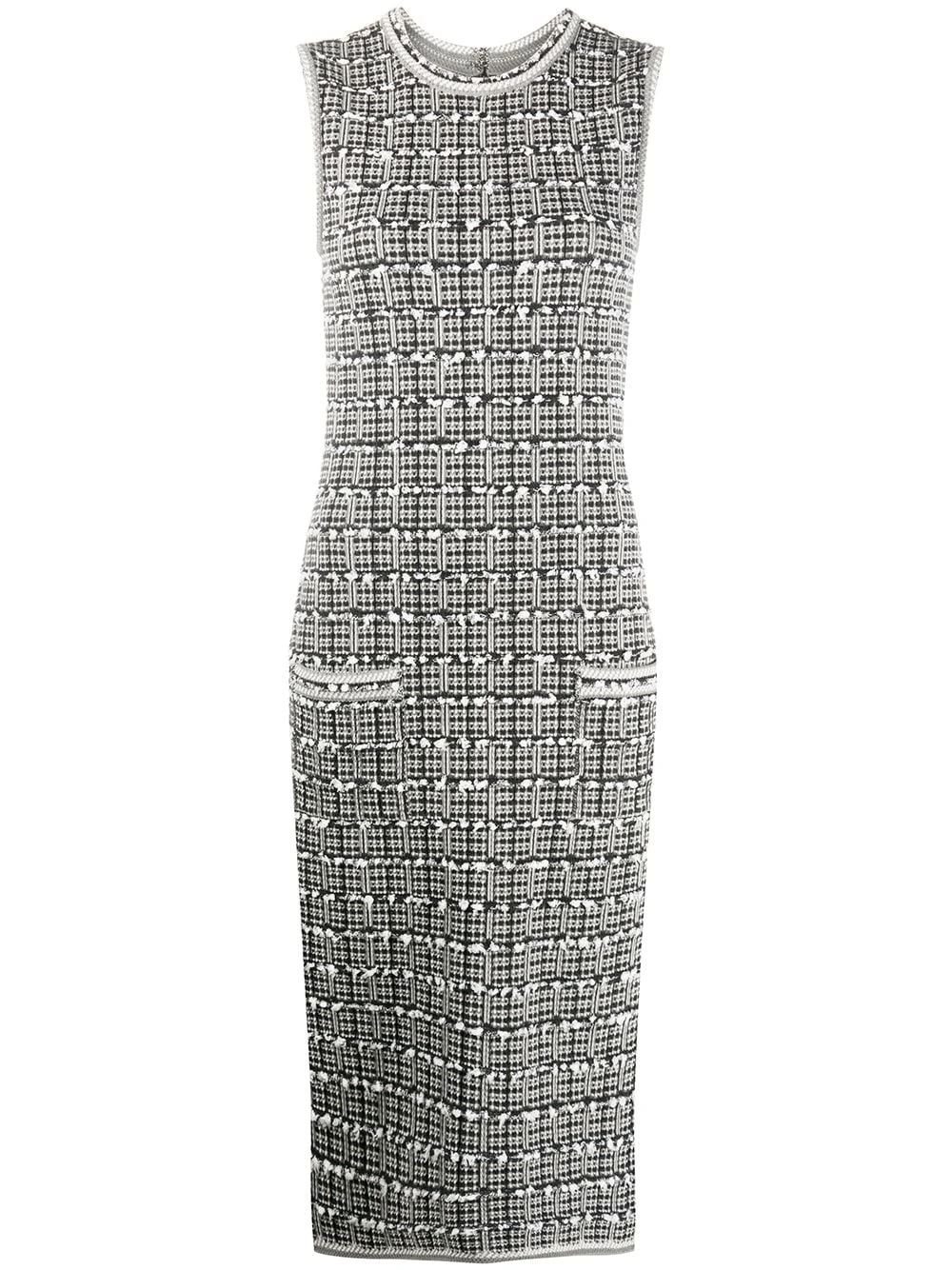 Budget π Thom Browne Windowpane jacquard sleeveless pencil dress day dresses of women π 1 Thom Browne windowpane jacquard sleeveless pencil dress