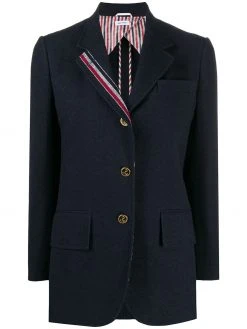 Thom Browne single-breasted blazer with stripe lapel detail