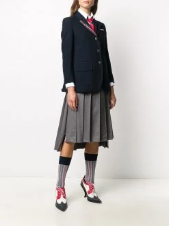 Thom Browne single-breasted blazer with stripe lapel detail