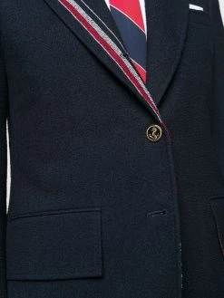 Thom Browne single-breasted blazer with stripe lapel detail