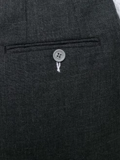 Thom Browne 2ply fresco tie waist mini sack skirt