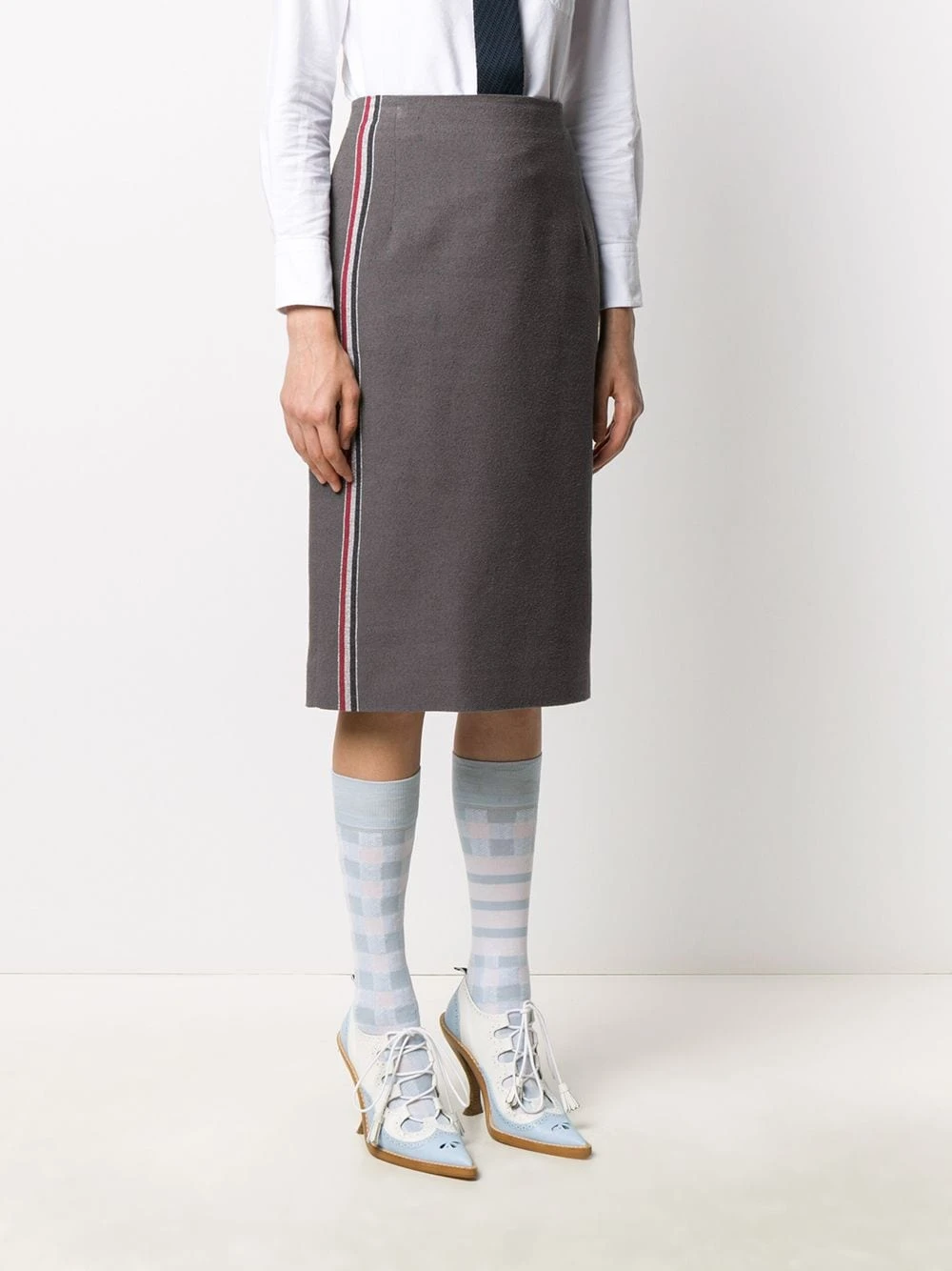 Best Pirce β Thom Browne Side stripe sheath pencil skirt pencil skirts of women π 3 Thom Browne side stripe sheath pencil skirt