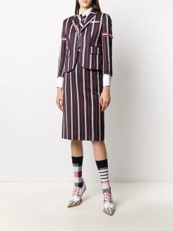 Thom Browne striped sheath pencil skirt