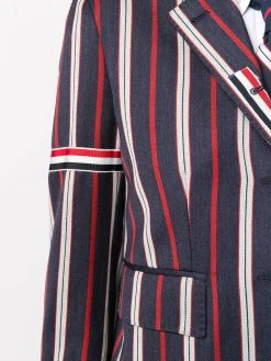 Thom Browne 3/4 sleeves striped blazer