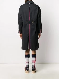 Flash Sale π₯° Thom Browne Box pleat raglan bal collar overcoat single breasted coats of women π 10 Thom Browne box-pleat raglan bal collar overcoat