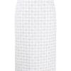 Thom Browne checked tweed pencil skirt