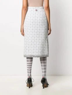 Coupon βοΈ Thom Browne Checked tweed pencil skirt pencil skirts of women 𧨠8 Thom Browne checked tweed pencil skirt