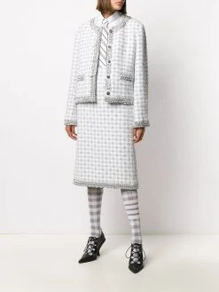 Coupon βοΈ Thom Browne Checked tweed pencil skirt pencil skirts of women 𧨠6 Thom Browne checked tweed pencil skirt