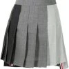 Thom Browne dropped back pleated mini skirt