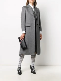 Thom Browne wide lapel cashmere overcoat