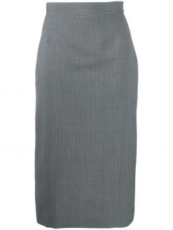 Thom Browne high-waisted wool skirt