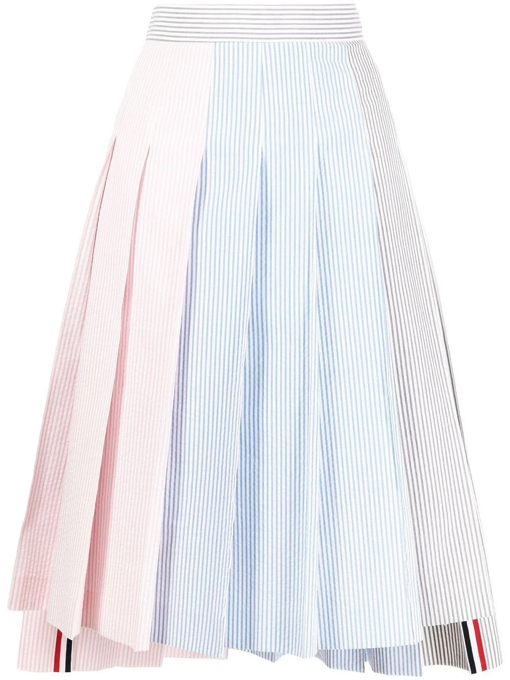Top 10 𧨠Thom Browne Funmix seersucker pleated skirt pleated skirts of women ⨠1 Thom Browne Funmix seersucker pleated skirt