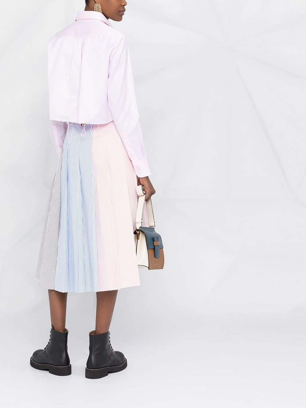 Top 10 𧨠Thom Browne Funmix seersucker pleated skirt pleated skirts of women ⨠4 Thom Browne Funmix seersucker pleated skirt