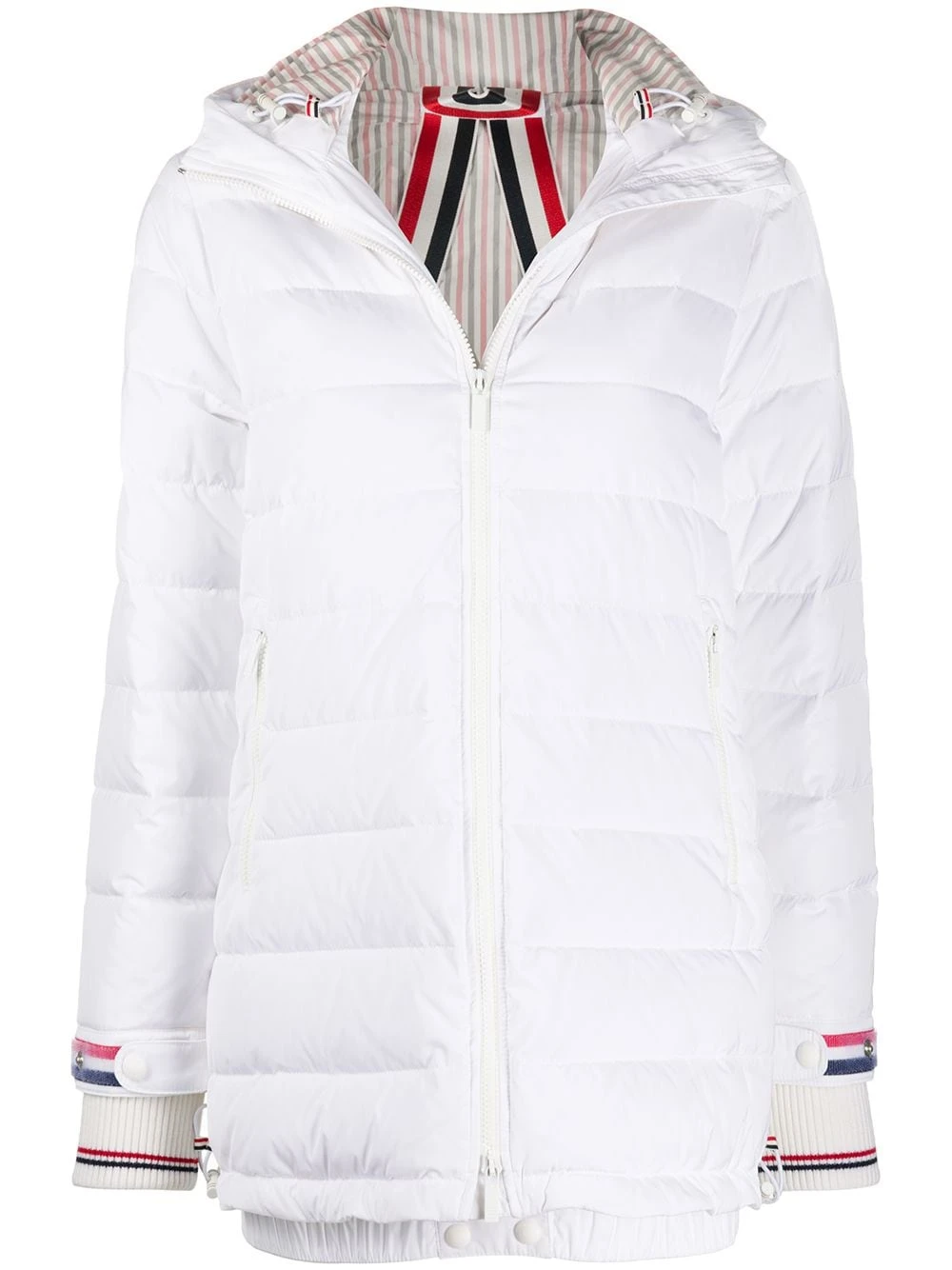 Buy β Thom Browne Zip up hooded overcoat trench coats & raincoats of women π― 1 Thom Browne zip-up hooded overcoat