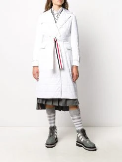 Thom Browne RWB stripe trench coat