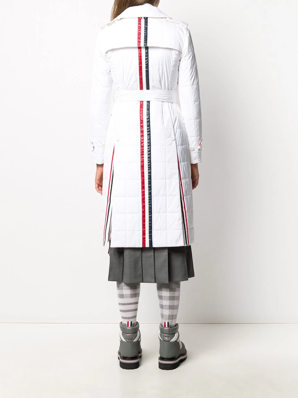 Discount π Thom Browne RWB stripe trench coat trench coats & raincoats of women π 4 Thom Browne RWB stripe trench coat