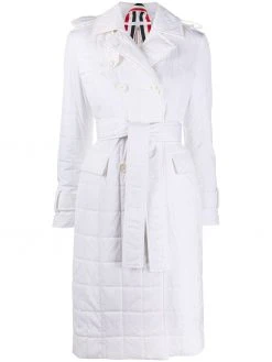 Thom Browne RWB stripe trench coat
