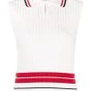 Thom Browne RWB fine-knit polo shirt