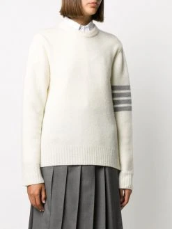 Thom Browne 4-Bar crew neck jumper