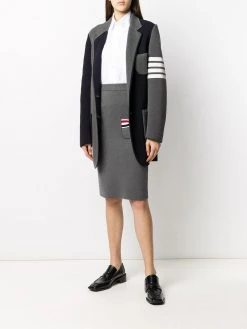 Thom Browne striped bow pocket pencil skirt