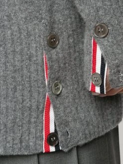 New ⭐ Thom Browne 4 Bar exaggerated V neck cardigan cardigans of women 🎉 9 Thom Browne 4-Bar exaggerated V-neck cardigan