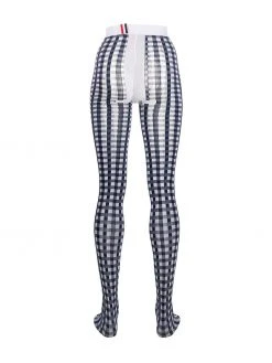 Thom Browne gingham check tights