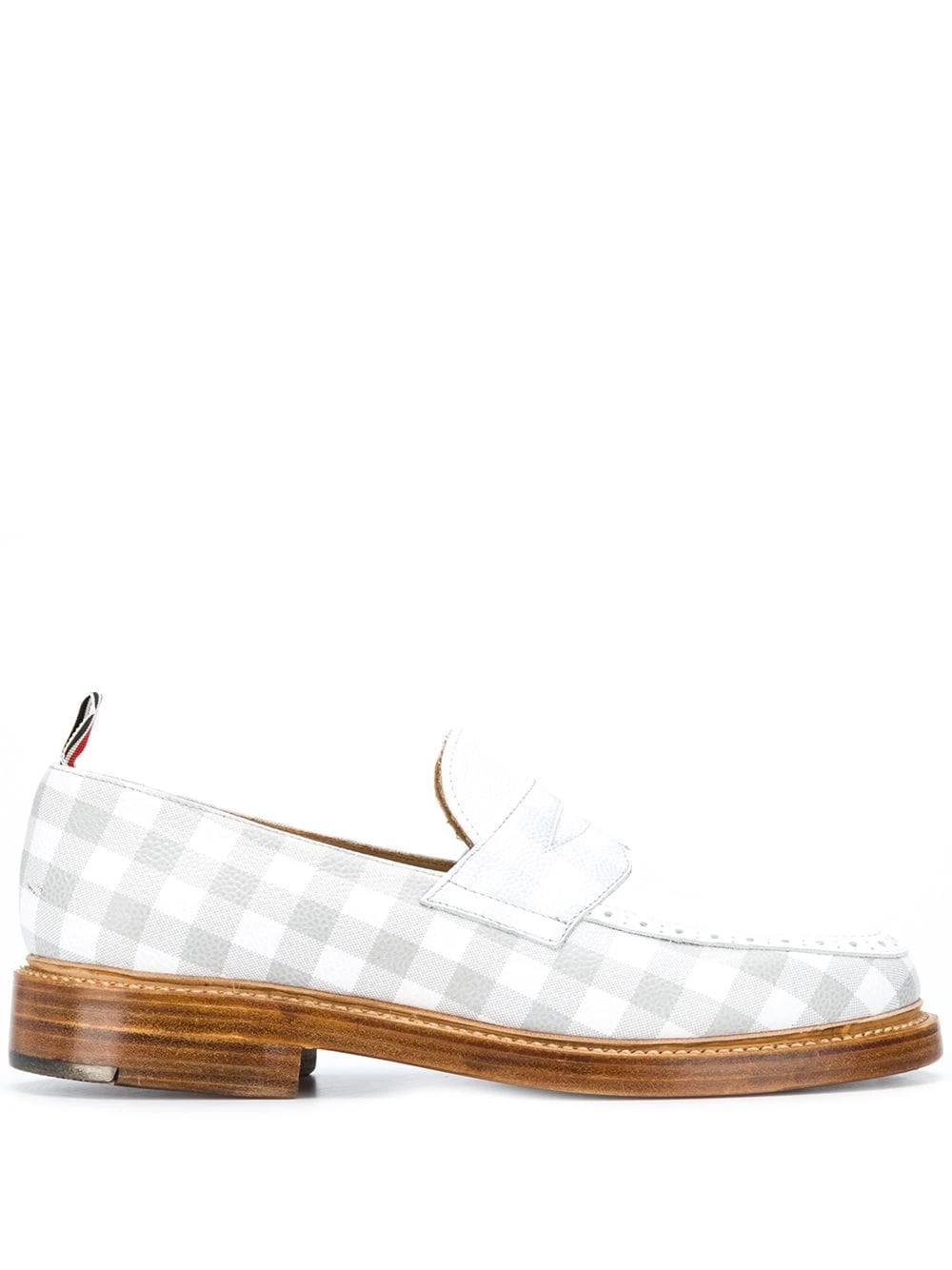 Deals ✔️ Thom Browne Gingham print loafers of women ✨ 1 Thom Browne gingham print loafers
