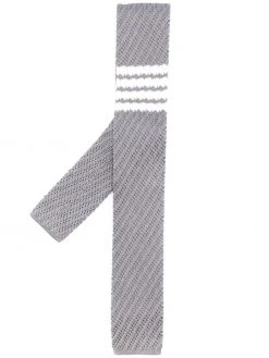 Thom Browne 4-Bar knitted silk tie