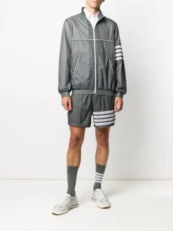 Thom Browne 4-Bar ripstop zip-up jacket