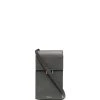 Thom Browne pebbled calf leather phone holder