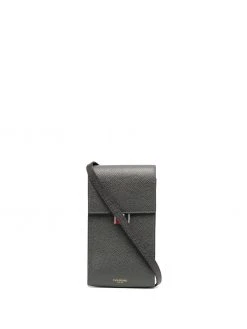 Thom Browne pebbled calf leather phone holder