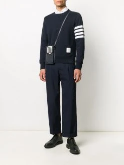 Thom Browne 4-bar flap phone holder