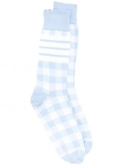 Thom Browne check cotton socks