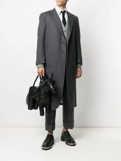 Thom Browne oversized wide lapel coat