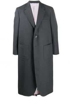 Thom Browne oversized wide lapel coat