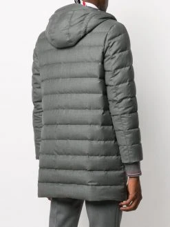 Thom Browne super 120s twill hooded ski coat