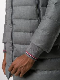 Thom Browne super 120s twill hooded ski coat