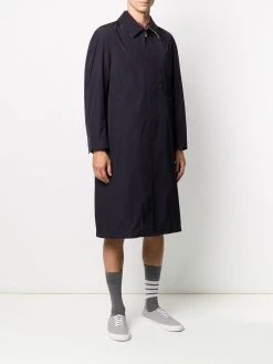 Thom Browne tech gabardine bal collar overcoat