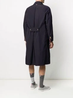 Thom Browne tech gabardine bal collar overcoat