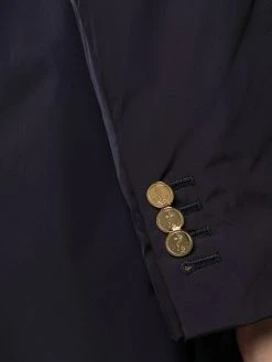 Thom Browne tech gabardine bal collar overcoat