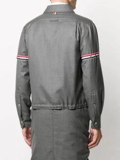 New β¨ Thom Browne Striped zip up shirt jacket shirt jackets of men π 8 Thom Browne striped zip-up shirt jacket