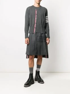 Thom Browne 4-Bar crew neck cardigan