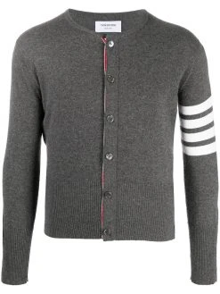 Thom Browne 4-Bar crew neck cardigan