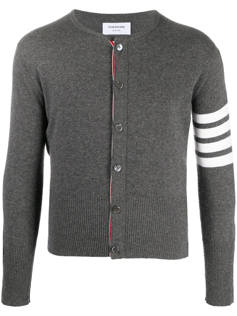 Flash Sale ❤️ Thom Browne 4 Bar crew neck cardigan cardigans of men ❤️ 1 Thom Browne 4-Bar crew neck cardigan