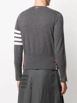 Flash Sale ❤️ Thom Browne 4 Bar crew neck cardigan cardigans of men ❤️ 8 Thom Browne 4-Bar crew neck cardigan