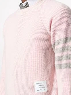 Thom Browne garment-dyed 4-bar pullover