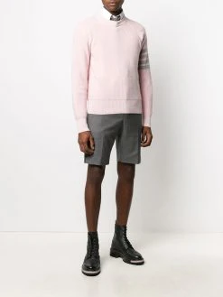 Thom Browne garment-dyed 4-bar pullover