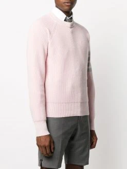 Thom Browne garment-dyed 4-bar pullover