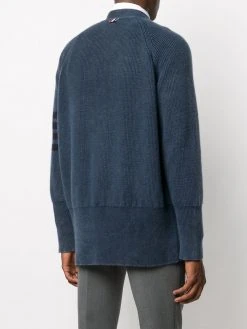 Thom Browne garment dyed 4-Bar cardigan